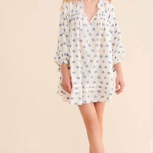 Urban Outfitters Blue Floral Top